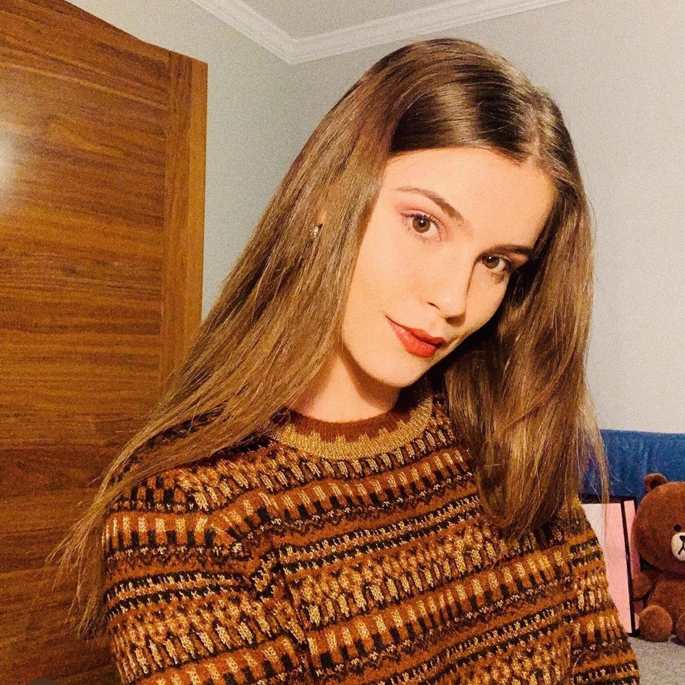 Zara Knit Sweater Gold and Brown🤎💛